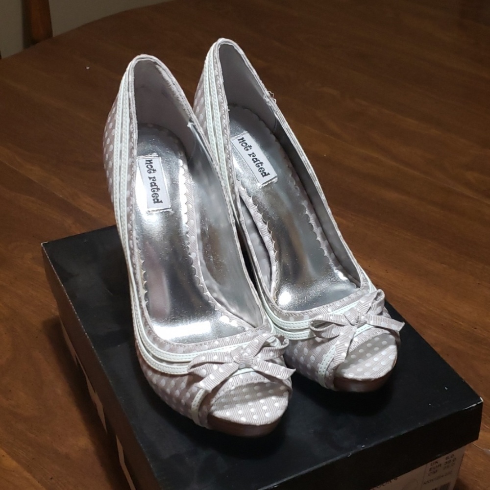 Not Rated Grey heels